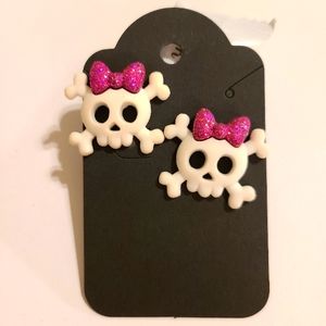 Skeleton Skull Crossbone Earrings
